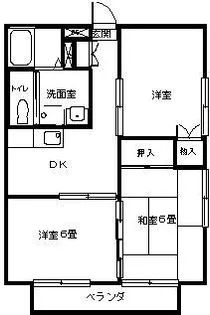 メゾン広町【1階】の間取り