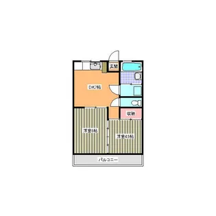 石田ハイツ【2階】の間取り