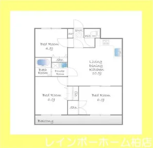 アバンデール四季野【2階】の間取り