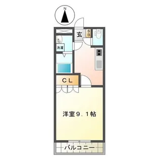 サンハイツ【1階】の間取り