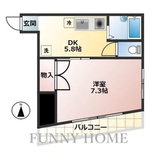 クレッシェンド砧【2階】の間取り