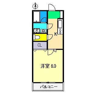 エトワール城見【4階】の間取り