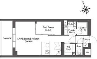 ルーウェ東大泉【5階】の間取り