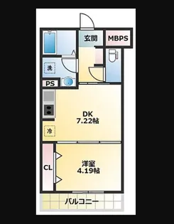 リアライズ長居公園通【3階】の間取り