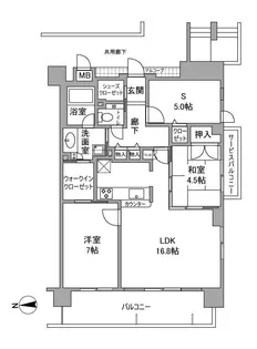 デュオプレステージ姫路駅前【4階】の間取り