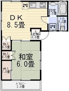 パレスホリケ6【2階】の間取り