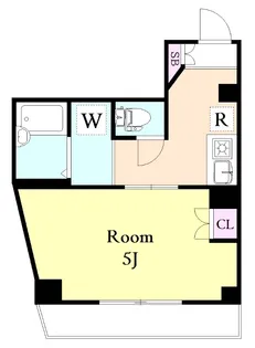 クレードル元渚【4階】の間取り