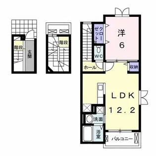 ハーモグレイス福知山【3階】の間取り