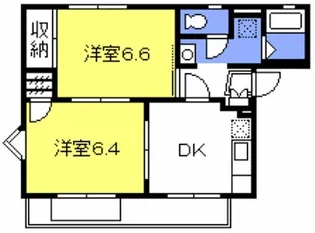 ベルパルクII【1階】の間取り