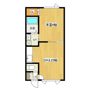 夕陽ヶ丘ハイツ3【2階】の間取り
