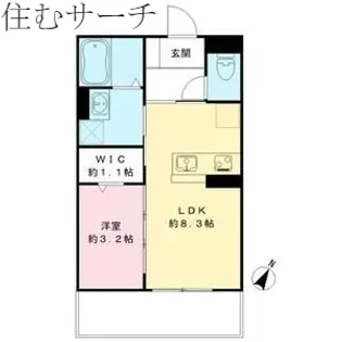 YOUR MAISON camellia【1階】の間取り