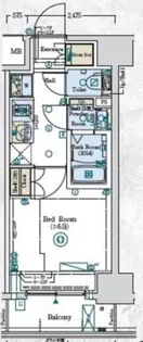 ジェノヴィア阪東橋IIスカイガーデン【11階】の間取り