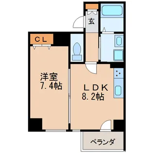 VERITAS IZUMI【4階】の間取り