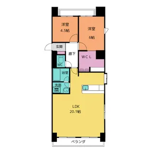 平針サンシャイン【5階】の間取り
