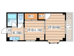 雅ハイツ【2階】の間取り