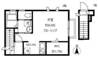 ロサ・テラス【2階】の間取り