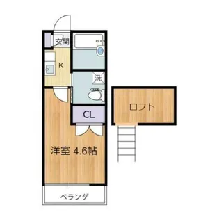 テニスヴィレッジ【1階】の間取り