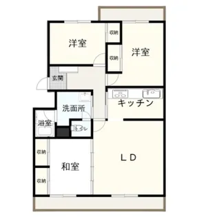 グランシエロ白石【2階】の間取り