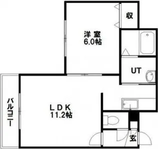 アリア東札幌【2階】の間取り