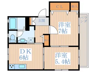 ドミール ウィスタリア【2階】の間取り