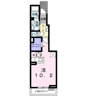 フレッシュリーB【1階】の間取り