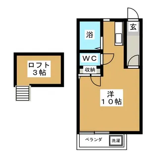 アーバン三菊【1階】の間取り
