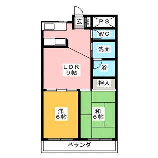 ウェーブ水越【2階】の間取り