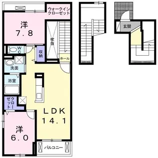 K&K ハウス【3階】の間取り