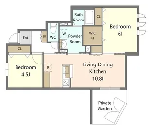 ル・グランヴェール【1階】の間取り