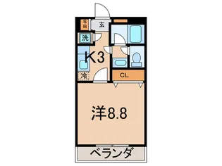 レグルス久地【3階】の間取り