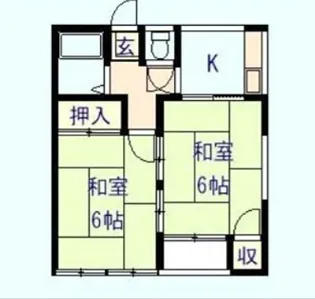 大旦ハイツ【2階】の間取り