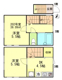 クラシェア中野新橋の間取り