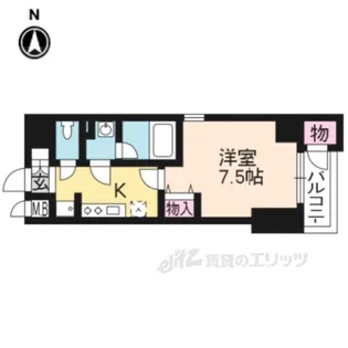 グラマシー京都【4階】の間取り