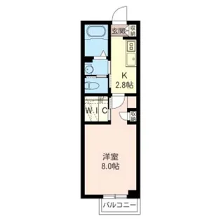 フラットあじさい【1階】の間取り