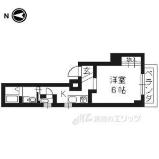 グリーンヒル上立売【2階】の間取り