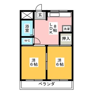 浅井第2ビル【4階】の間取り