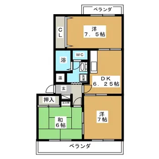 ビューテラス21【2階】の間取り