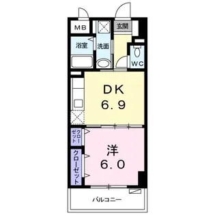 シャルマン リヴェール【5階】の間取り