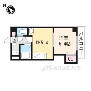 GLANZHAUS野洲【4階】の間取り