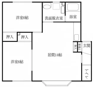 宮町ドリーム【2階】の間取り
