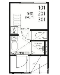 QUQURI Tokyo Shinjuku【1階】の間取り