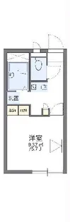 レオパレス浮城【2階】の間取り