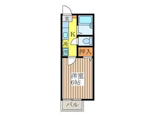 ハイツMIYOSHI3【1階】の間取り
