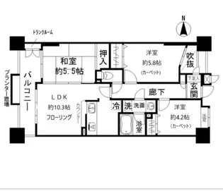 ライオンズステーションプラザ西大島第2【6階】の間取り