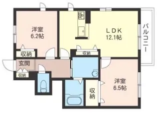 ブラウンメゾン【SHM】【1階】の間取り