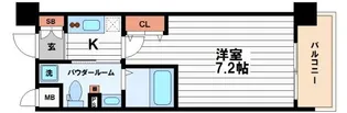アーバンフラッツ上町【4階】の間取り