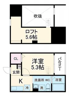 CASA UNO【2階】の間取り