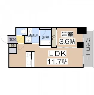 DOUBLE NINE RESIDENCE TENNOJIMINAMI【10階】の間取り