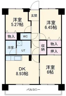 メゾンド鏡島【2階】の間取り
