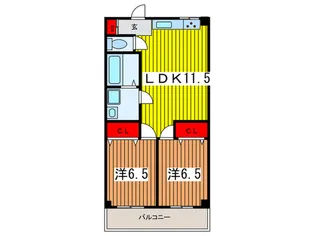 PLUMERIA大宮【2階】の間取り